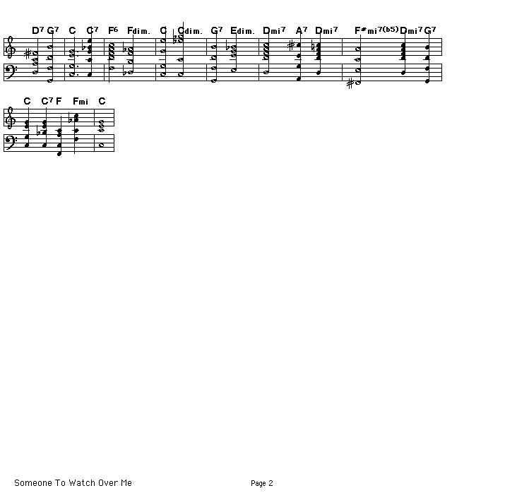 Someone To Watch Over Me, p2: Page 2 of the score for George Gershwin's "Someone To Watch Over Me".