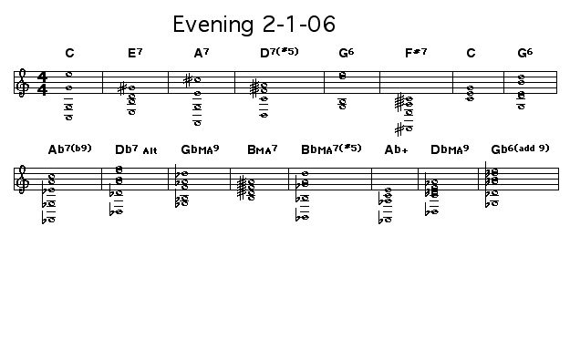 Evening 2-1-06: 