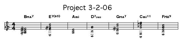 Project 3-2-06: <P>Chords on the root sequence B-E-A-D-G-C-F that don't stay in the key of C.</P>