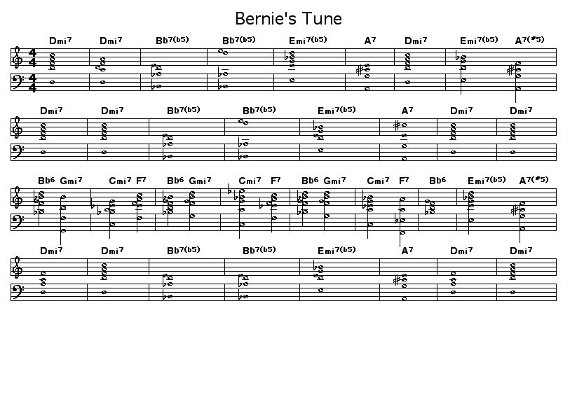 Bernie's Tune, p1: 
