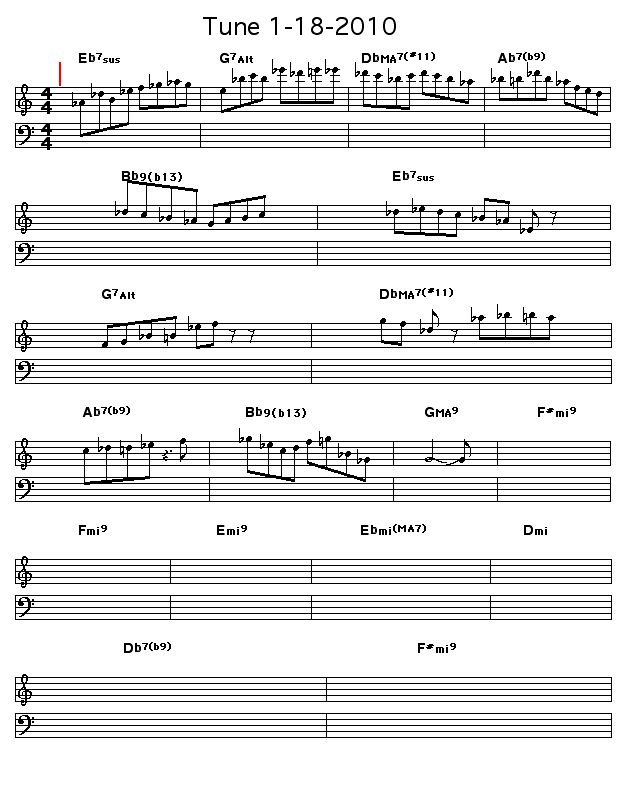 Tune 1-18-2010: This was the Workscore that I used while developing new Workscore features for months during the later part of 2009. What the hey!