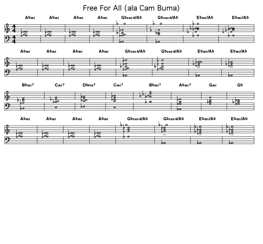 Free For All (ala Cam Buma): 